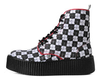 Black & White Checkered Barbwire Mondo Boot