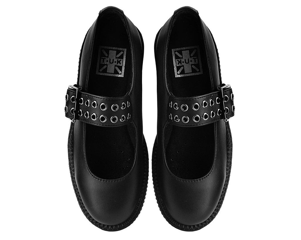 Black TUKskin™ Mary Jane Viva Mondo Creeper 