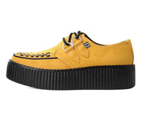 Mustard Faux Suede D-Ring Interlace Viva High Creeper