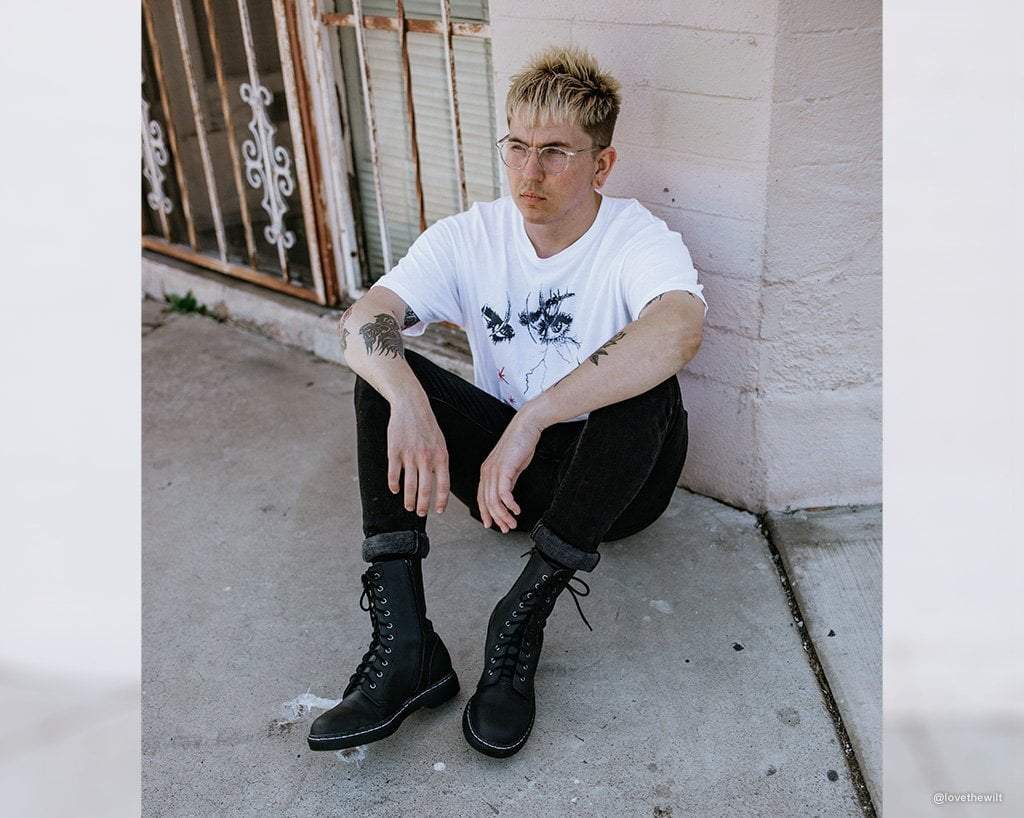 A9647 Black 10-Eye Gibson Boot