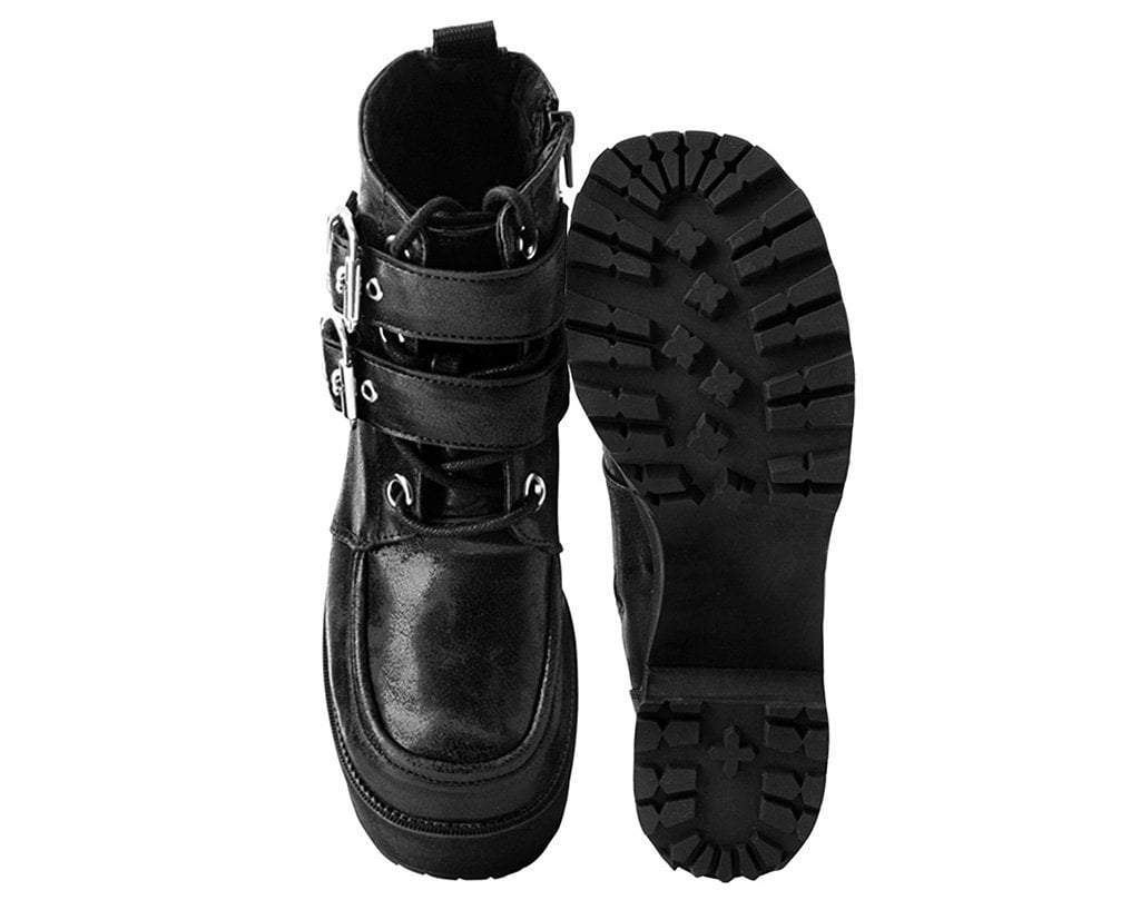 A9580L Black 2-Buckle Nosebleed Boot