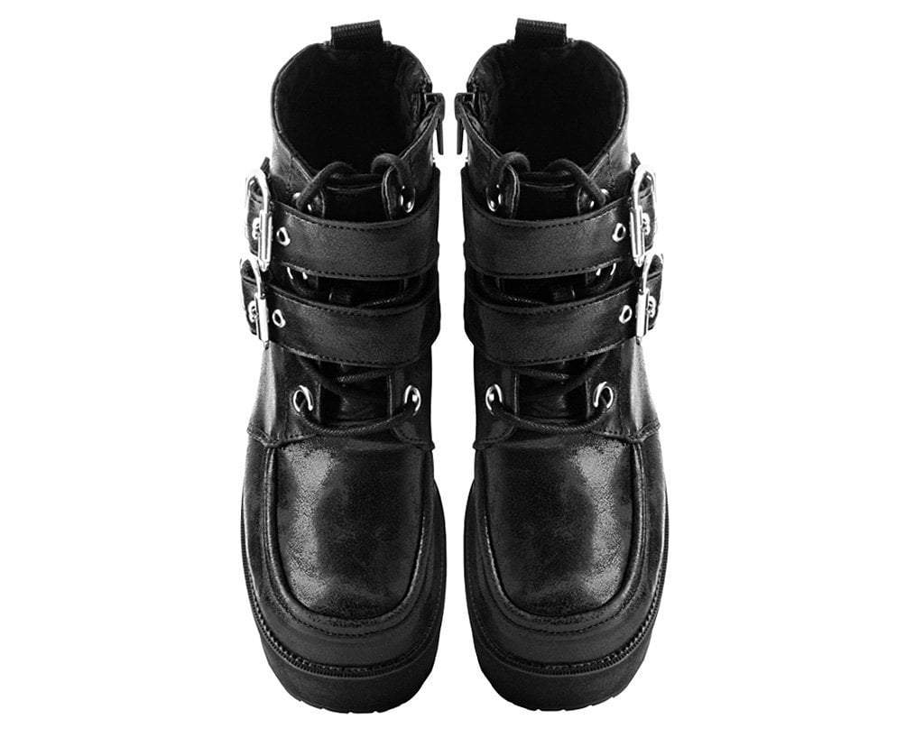 A9580L Black 2-Buckle Nosebleed Boot