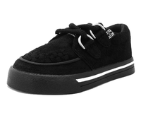 A9723B Black 2-Ring Creeper Toddler Sneaker