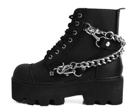 A9752 Black 7-Eye Chain & Strap Dino Lug Boot