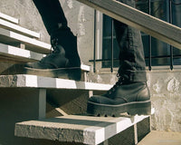 A9670 Black 7-Eye Dino Lug Sole Boot