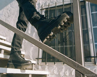 A9670 Black 7-Eye Dino Lug Sole Boot