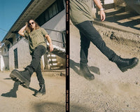 A9670 Black 7-Eye Dino Lug Sole Boot