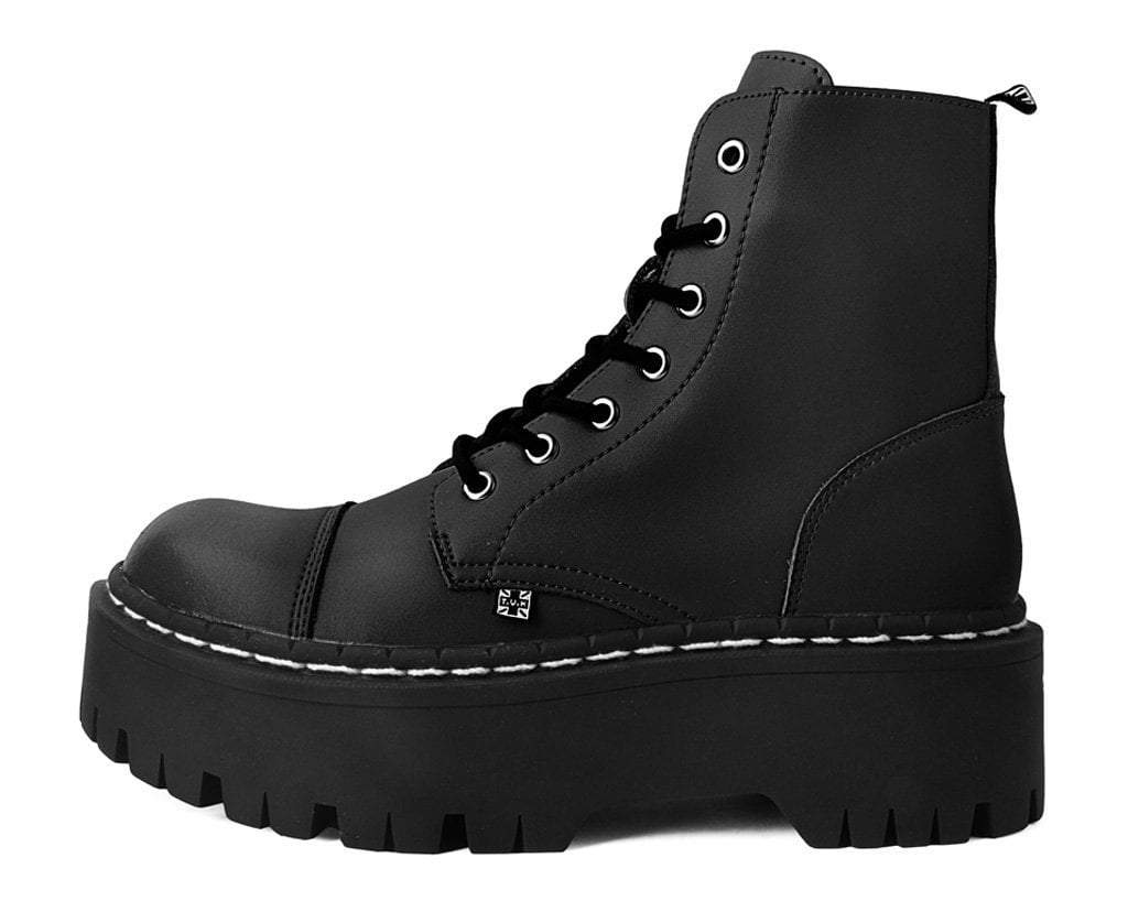 A9890 Black 7-Eye Double Decker Boot