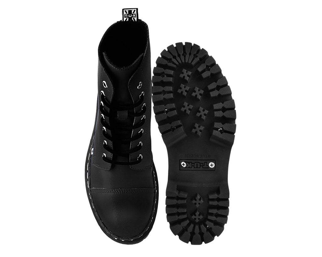 A9890 Black 7-Eye Double Decker Boot