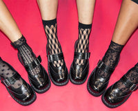 Black Assorted Fishnet 5 - Pk Sock - T.U.K.TSK1123-OS