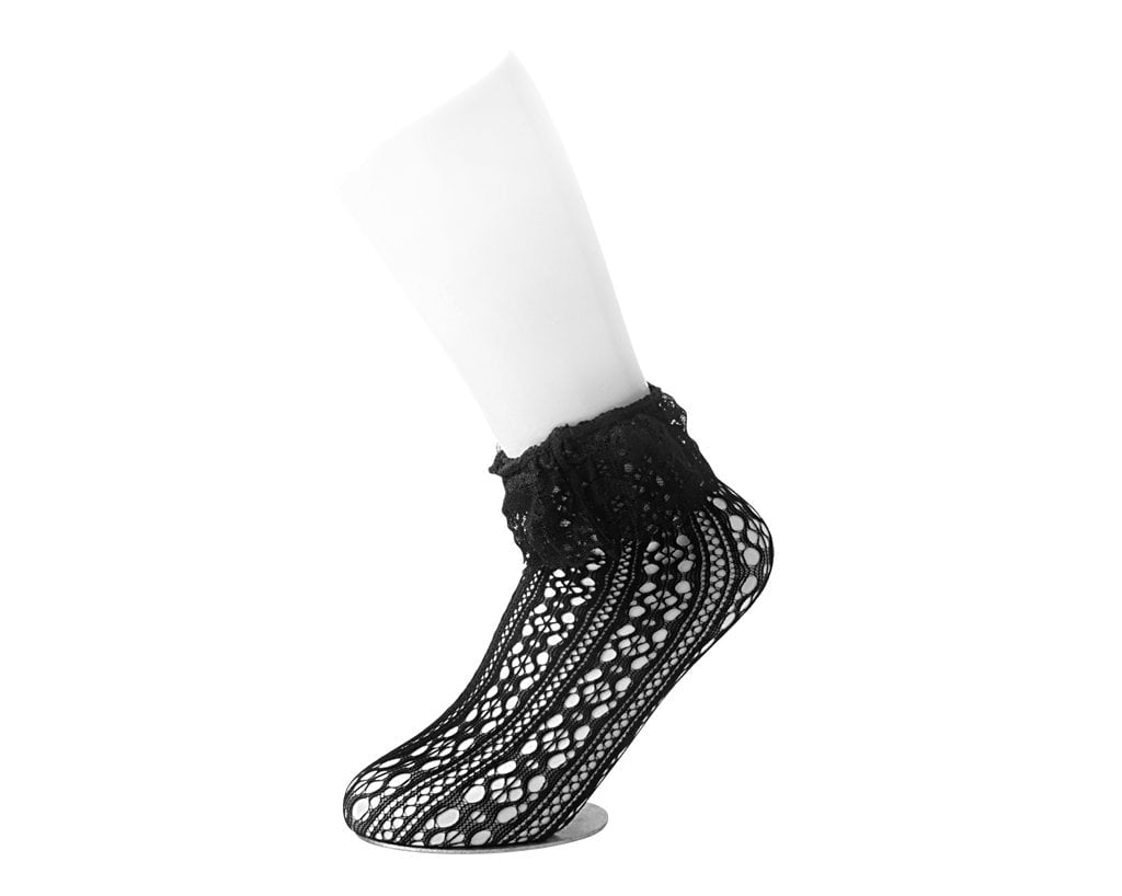 TSK1123 Black Assorted Fishnet 5-Pk Sock TSK1123-OS