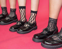 TSK1123 Black Assorted Fishnet 5-Pk Sock TSK1123-OS