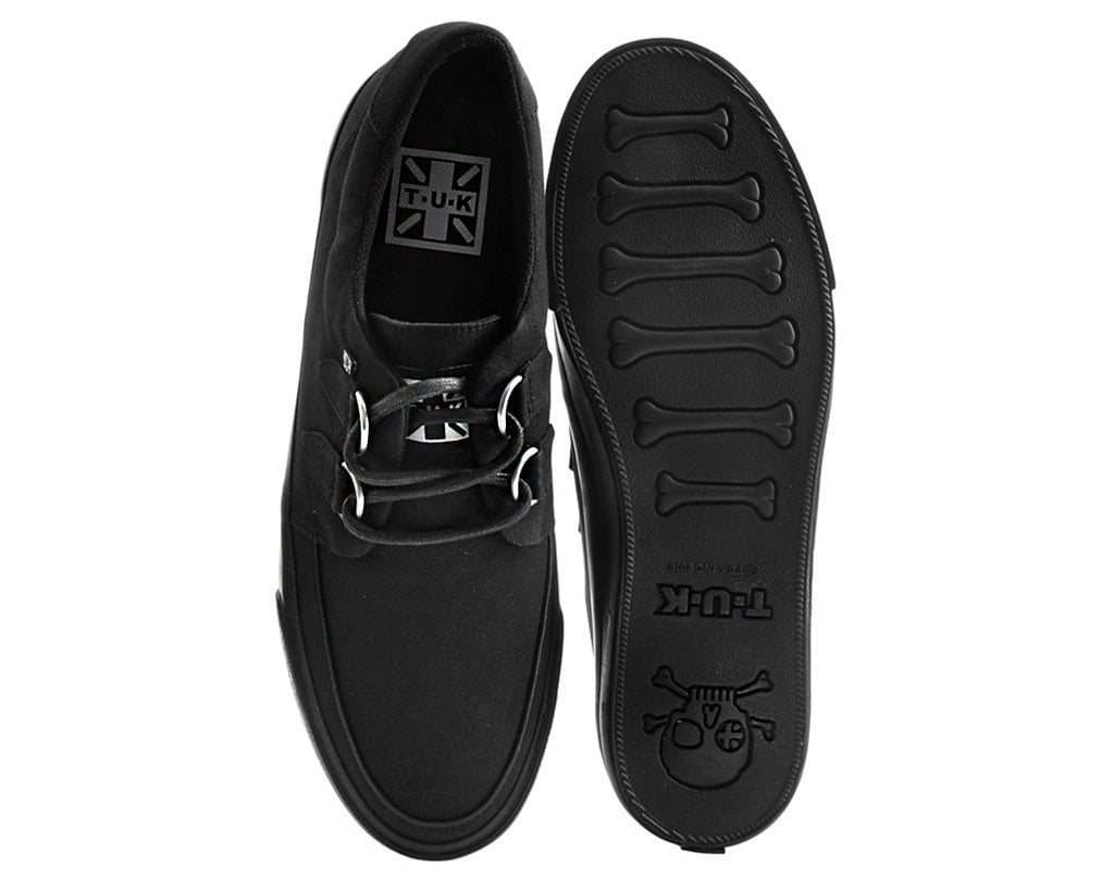 A9486 Black Basic Twill D-Ring Sneaker
