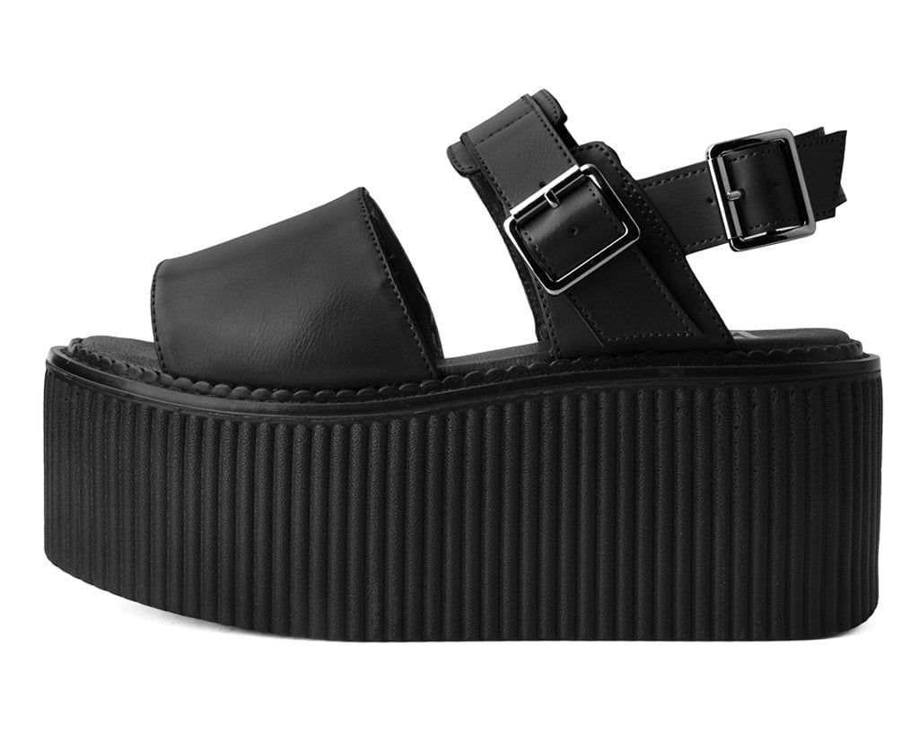 S9966L Black Brush-Off Strato Sandal