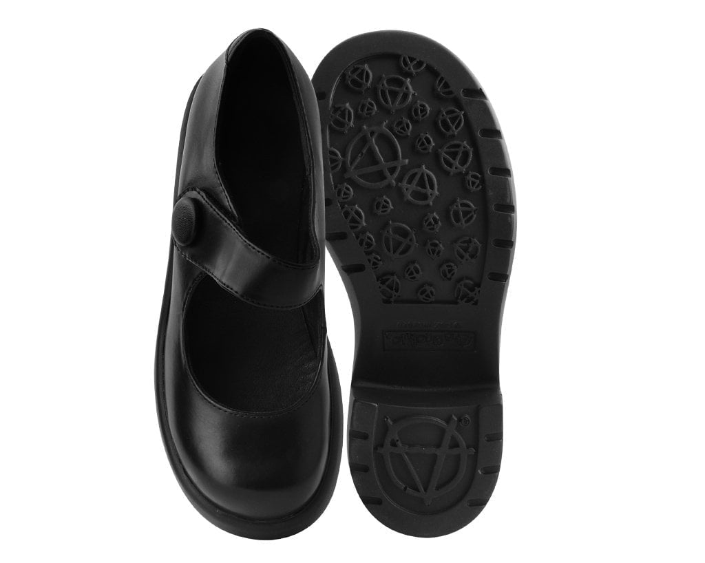 T2302L Black Bubble Anarchic Mary Jane Platform