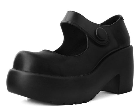 T2302L Black Bubble Anarchic Mary Jane Platform