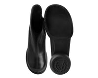 T2317L Black Burnished Bubble II Anarchic Zip Boot