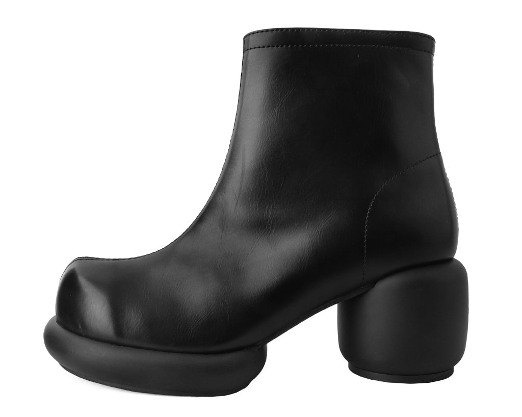 T2317L Black Burnished Bubble II Anarchic Zip Boot