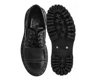 Black Burnished Contrast Stitch Double Decker Brogue - T.U.K.A3030L-05