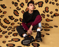 A3093 Black Canvas 8-Eye Sneaker Boot