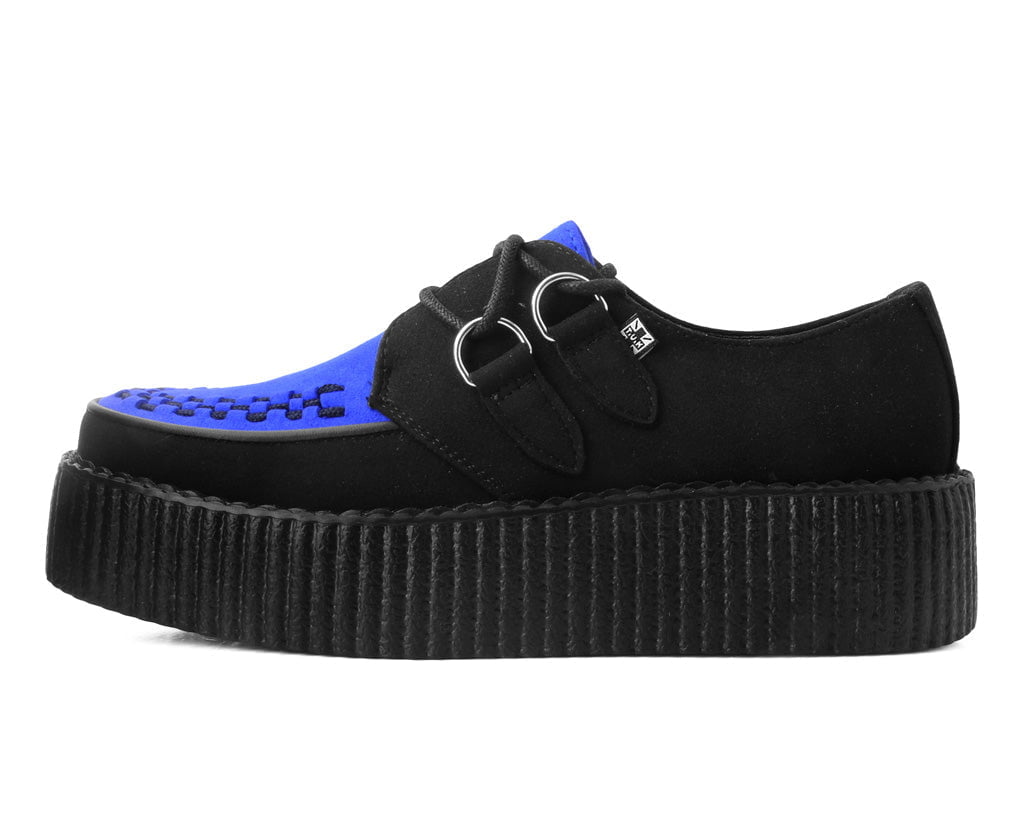 Black & Cobalt Blue Viva Mondo Creeper - T.U.K.V3182-03