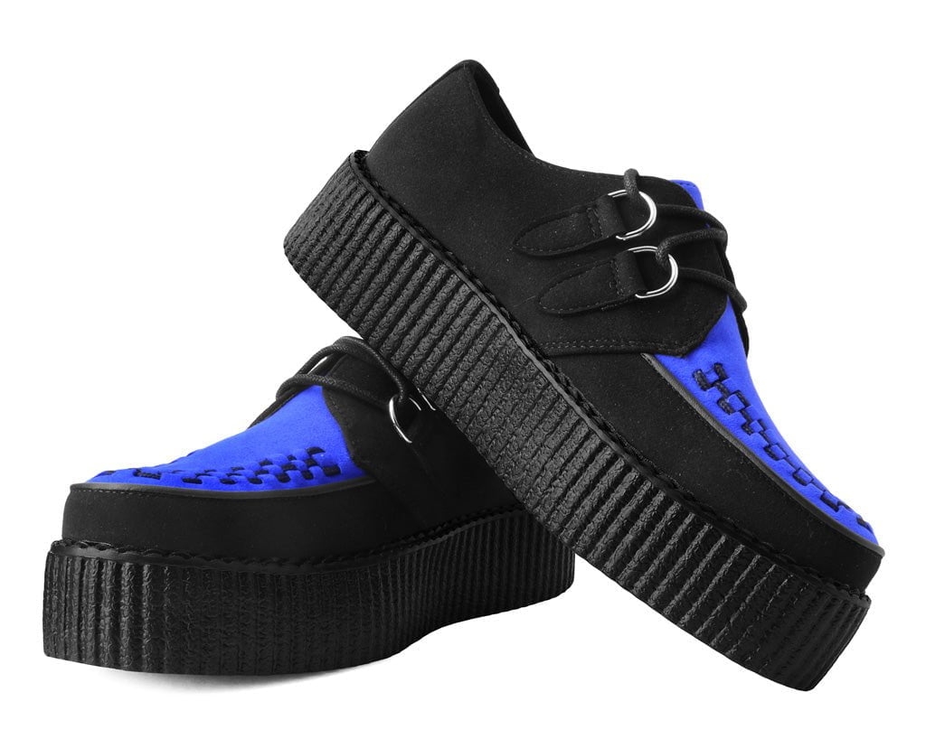 Black & Cobalt Blue Viva Mondo Creeper - T.U.K.V3182-03