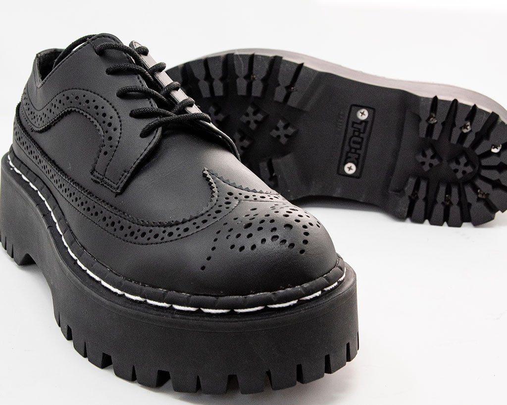 Black Double Decker Brogue - T.U.K.A9884-03