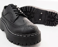 Black Double Decker Brogue - T.U.K.A9884-03