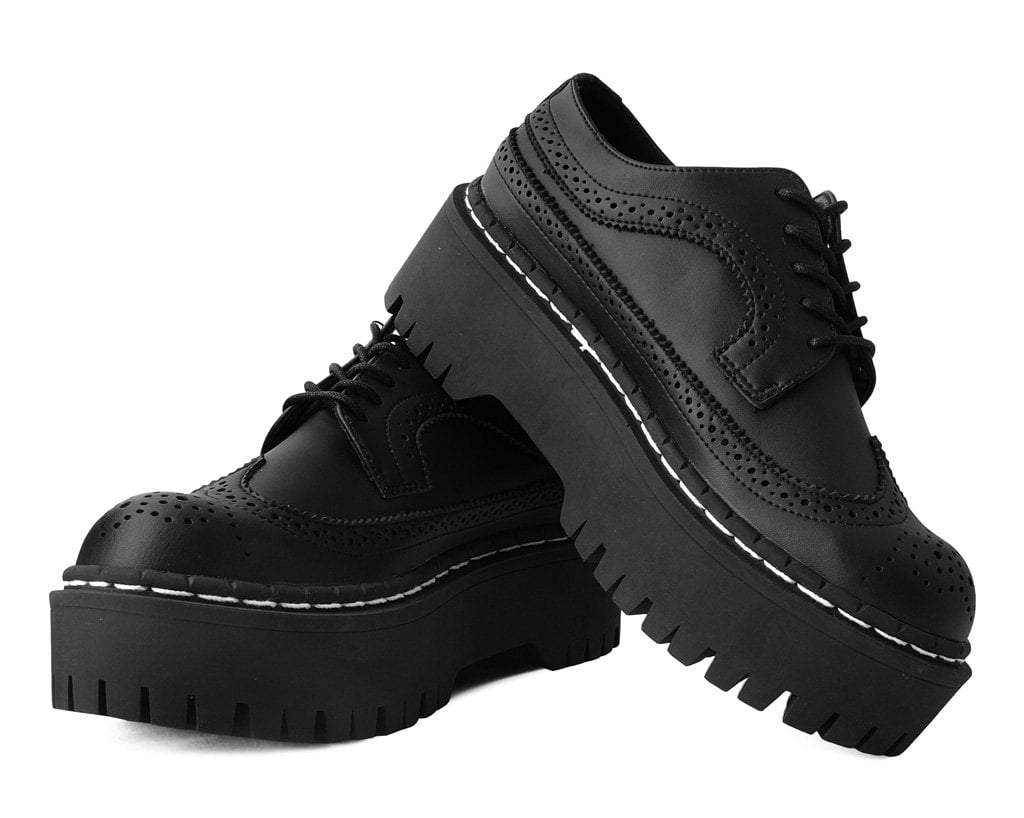 Black Double Decker Brogue - T.U.K.A9884-03