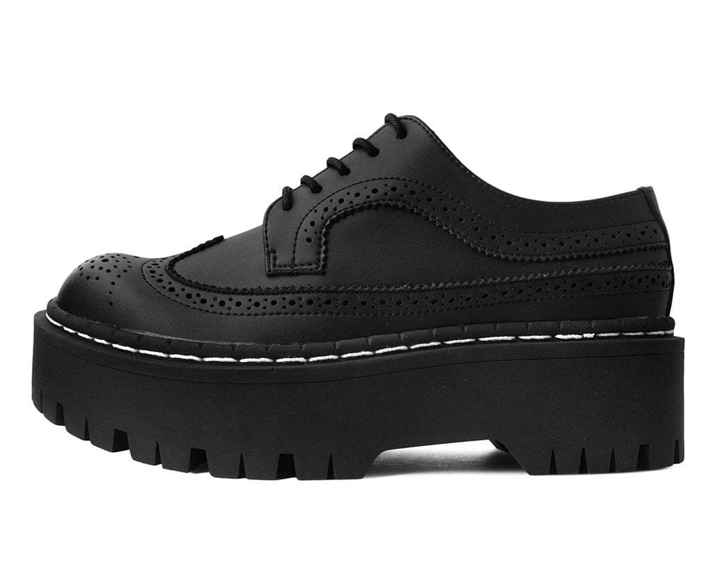 Black Double Decker Brogue - T.U.K.A9884-03