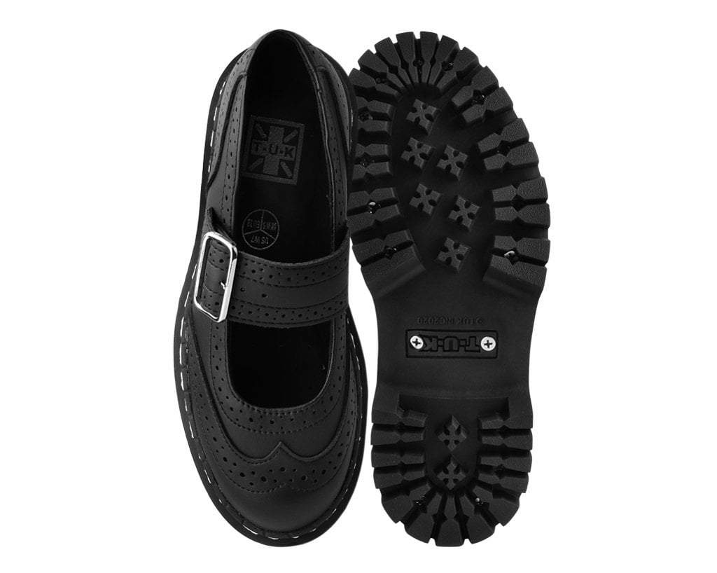 A9887L Black Double Decker Mary Jane