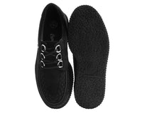T2262 Black Faux Suede Anarchic Creeper