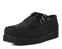 Black Faux Suede Viva Low Creeper - T.U.K.F9779-03