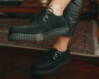 Black Faux Suede Viva Low Creeper - T.U.K.F9779-03