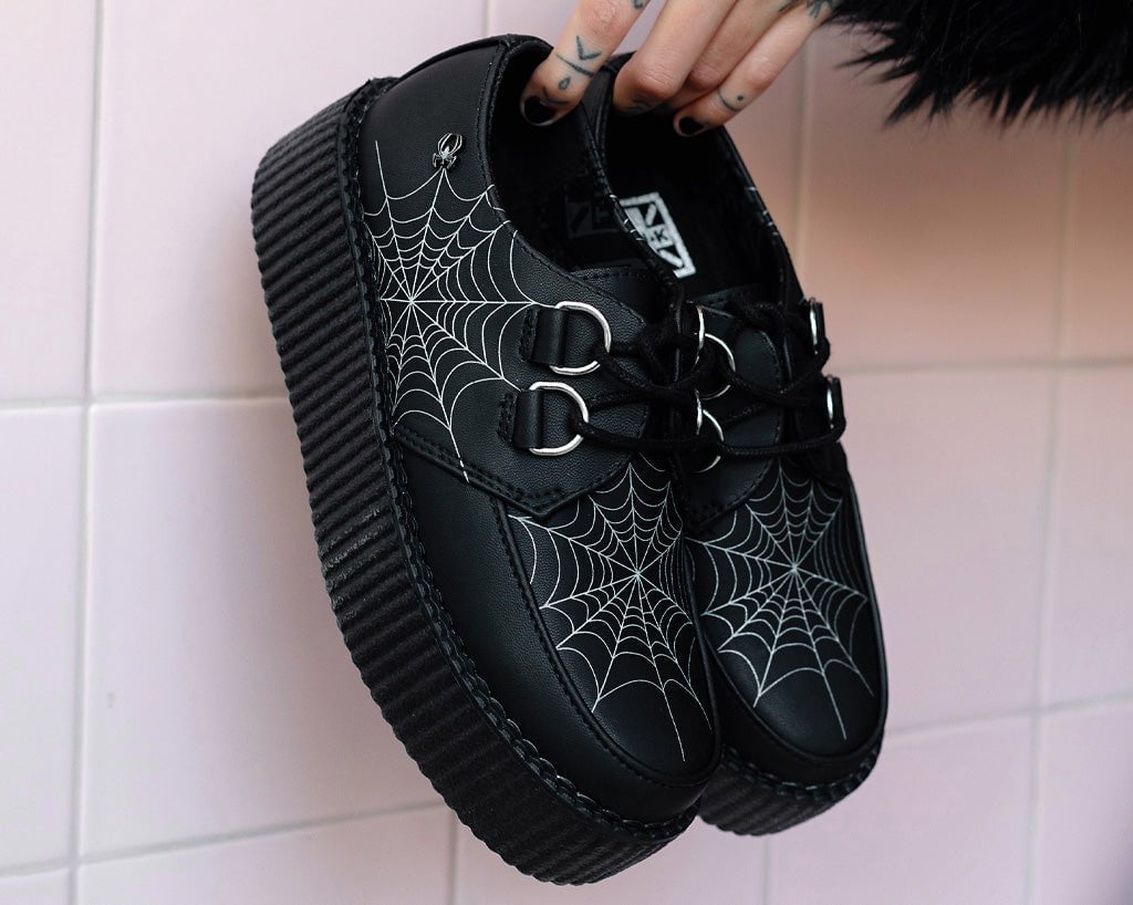 Black Glow Spiderweb Viva Mondo Creeper - T.U.K.V9745-03