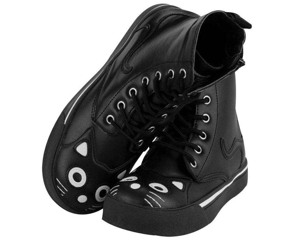 A6570L Black Kitty Sneaker Boot