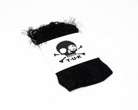 TSK1064 Black Lace Ribbon Tie Ankle Sock TSK1064-OS