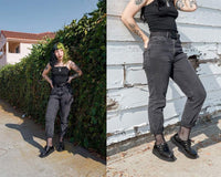Black Leather Viva Low Creeper - T.U.K.F6806-03