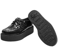 Black Leather Viva Mondo Creeper - T.U.K.V6802-03
