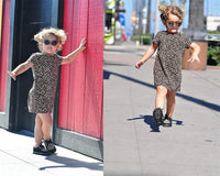 A9724B Black & Leopard 2-Ring Creeper Toddler Sneaker