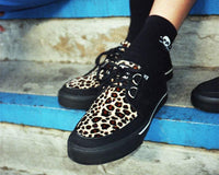 A9181 Black & Leopard Vegan Sneaker