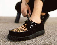 Black & Leopard Viva Low Creeper - T.U.K.F8142-03