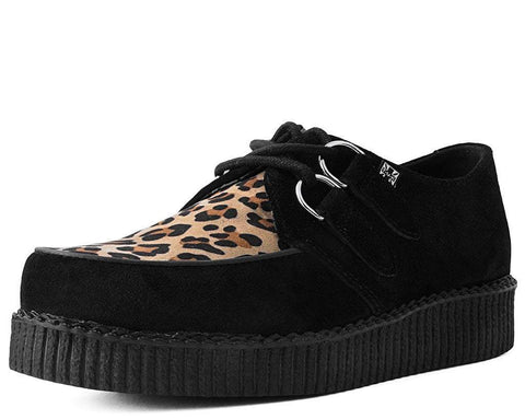 Black & Leopard Viva Low Creeper - T.U.K.F8142-03