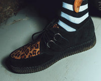Black & Leopard Viva Low Creeper - T.U.K.F8142-03