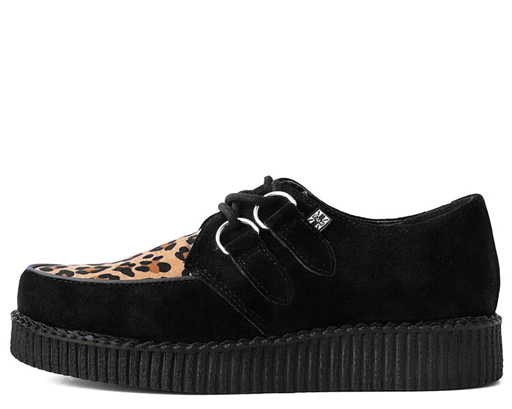 Black & Leopard Viva Low Creeper - T.U.K.F8142-03