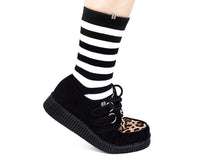 Black & Leopard Viva Low Creeper - T.U.K.F8142-03