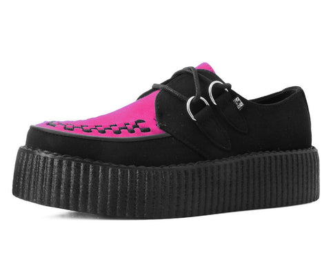 V3183 Black & Neon Pink Viva Mondo Creeper