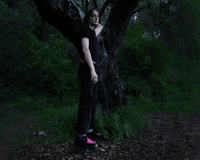 V3183 Black & Neon Pink Viva Mondo Creeper