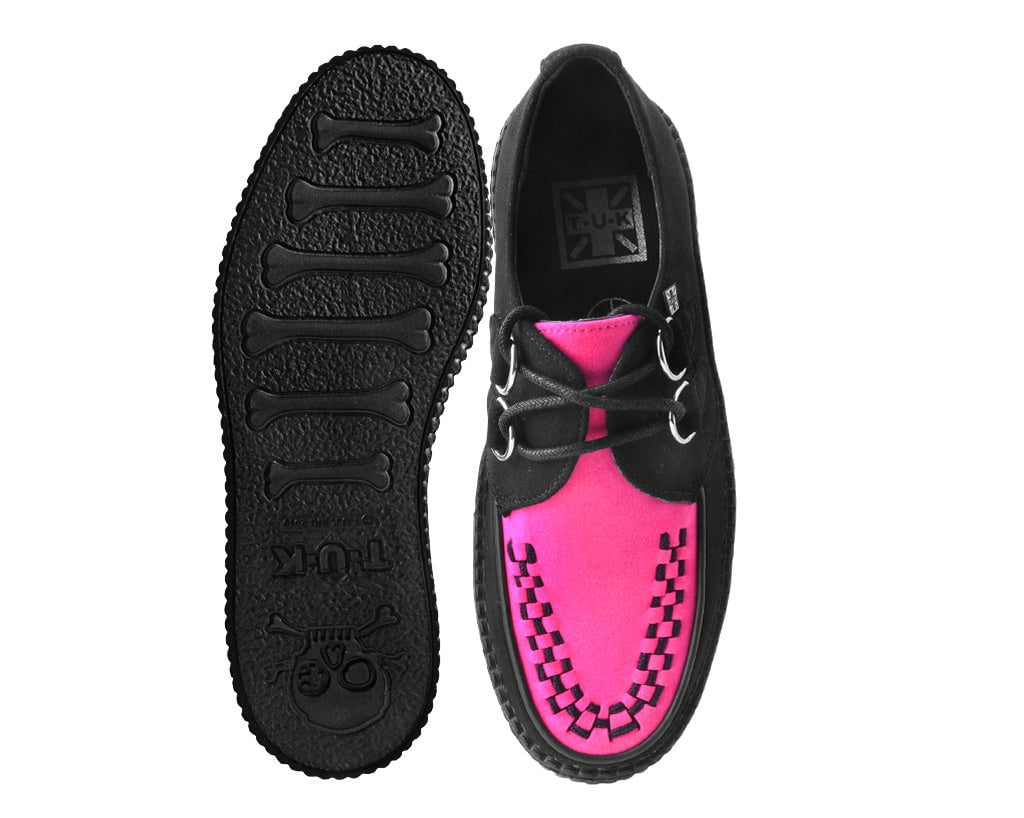 V3183 Black & Neon Pink Viva Mondo Creeper
