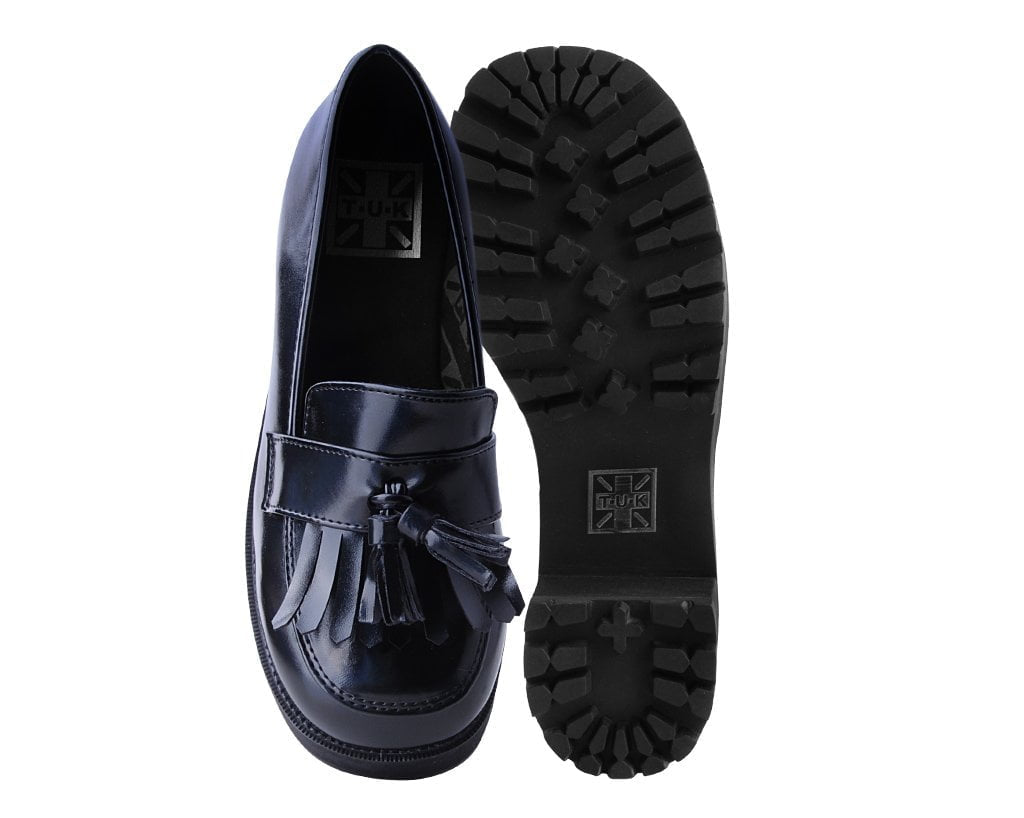 Black Oil Haze Loafer Platform - T.U.K.A9826L-05